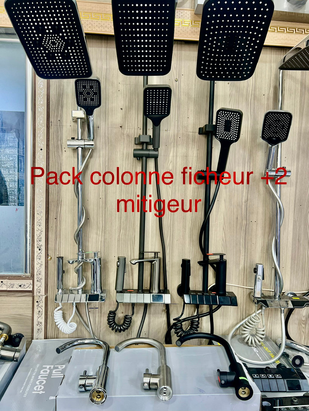 Pack mitigeur + colonne ficheur